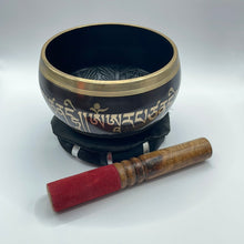 Load image into Gallery viewer, Black Buddha Tibetan Singing Bowl
