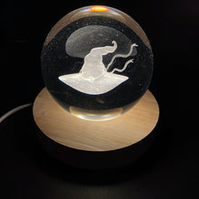 Load image into Gallery viewer, Witches Hat LED Laser Engraved Crystal Ball
