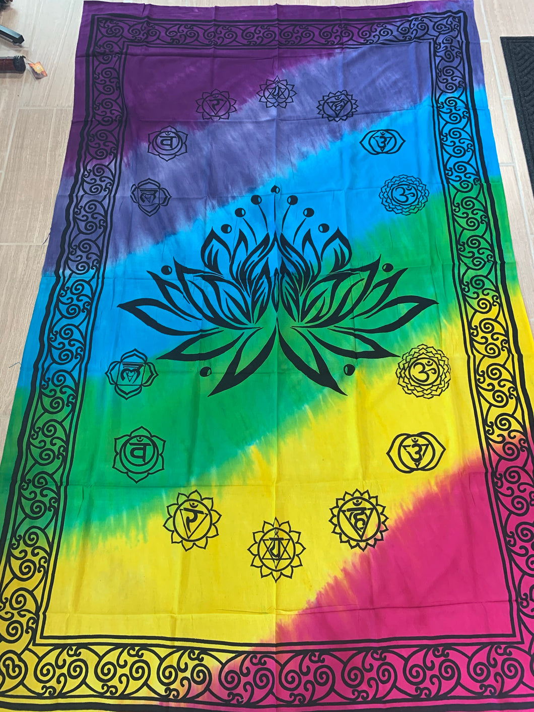 Chakra Flower Tapestry