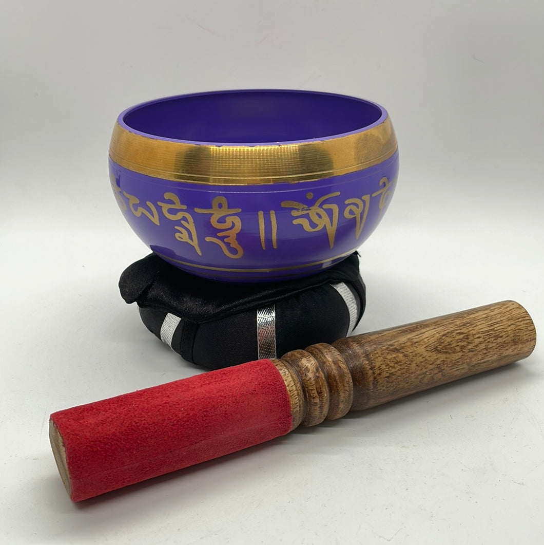 Purple Tibetan Singing Bowl