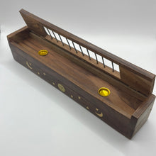 Load image into Gallery viewer, Celestial Wooden Ash Catcher &amp; Storage Box
