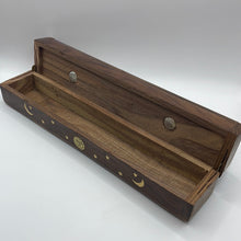 Load image into Gallery viewer, Celestial Wooden Ash Catcher &amp; Storage Box
