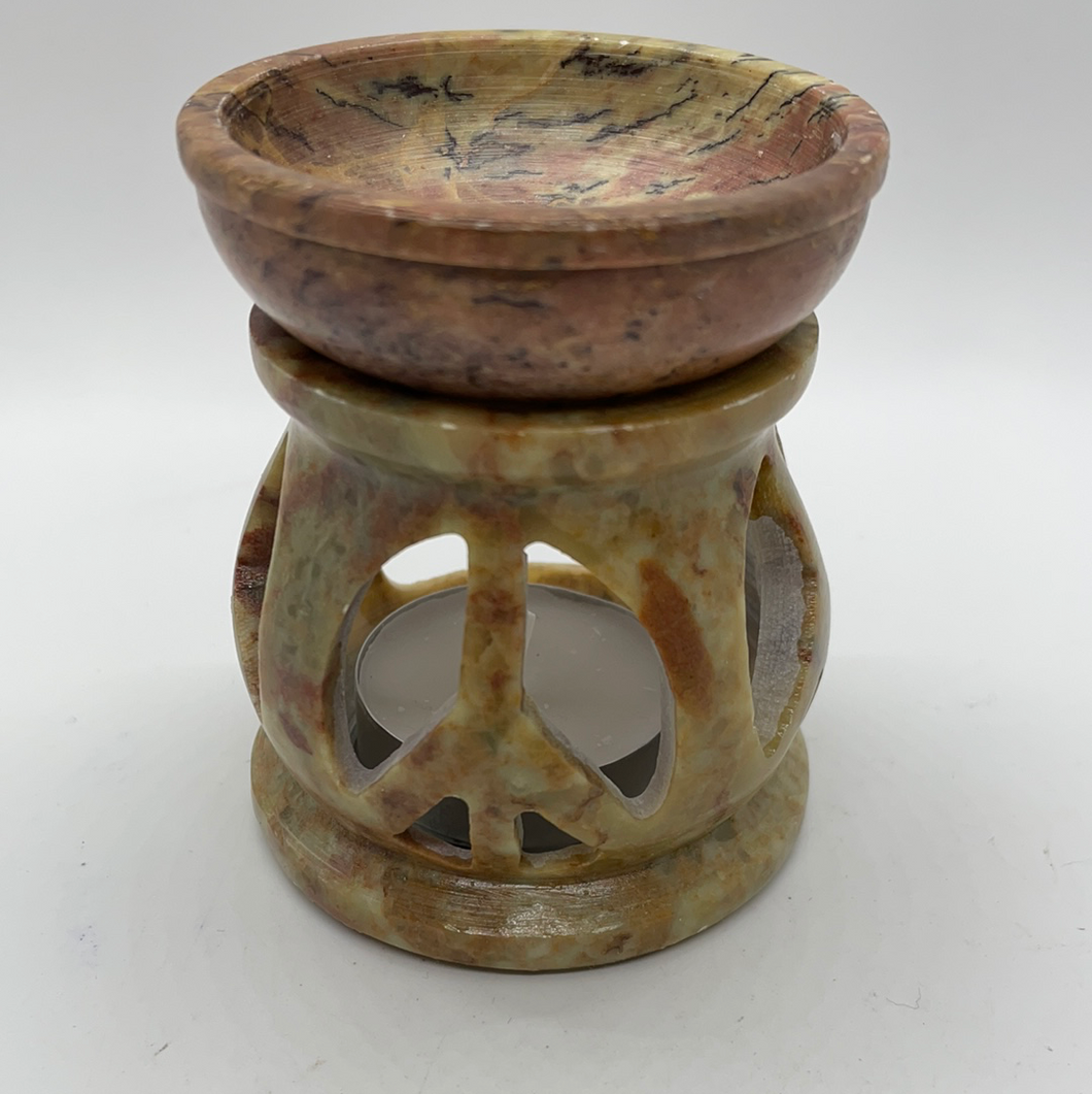 Peace Soapstone Resin Burner