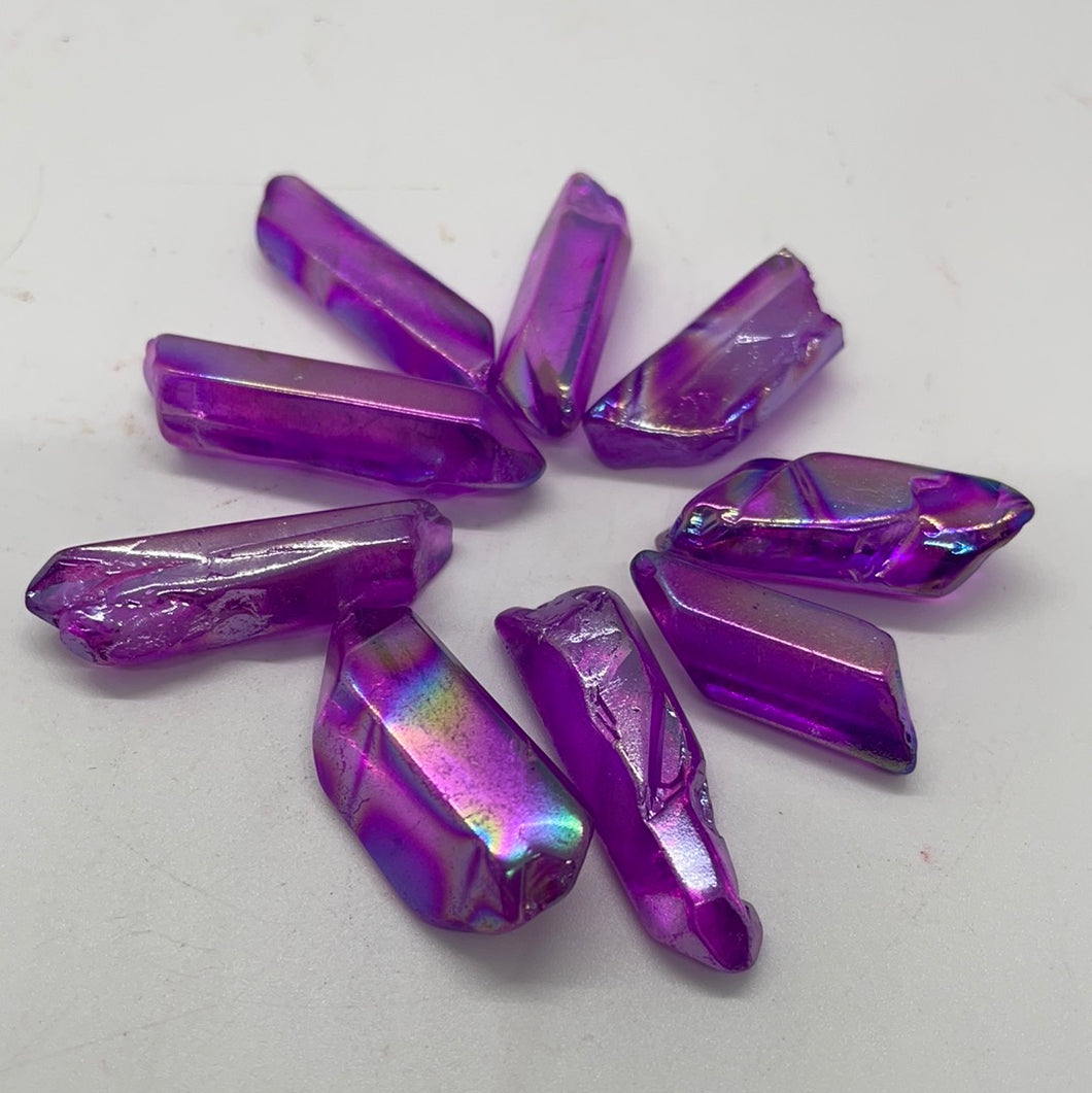 Purple Angel Aura Quartz Points