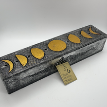 Load image into Gallery viewer, Triple Moon Carved Storage Box
