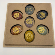 Load image into Gallery viewer, 7 Chakra Worry Stones Box Set
