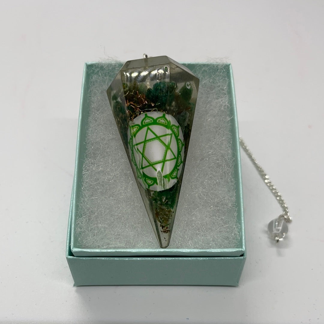 7 Chakras Orgonite Pendulum