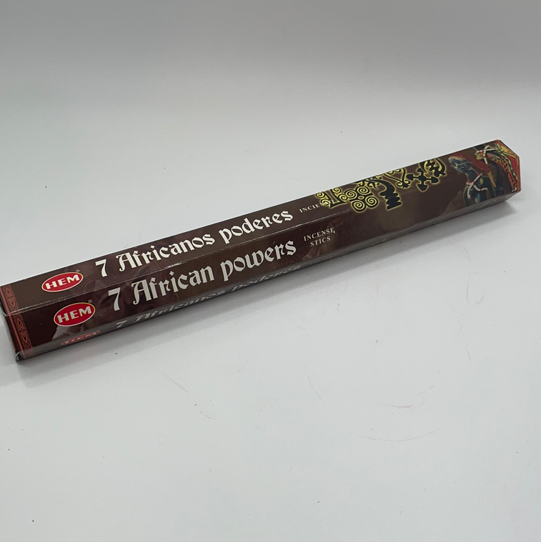7 African Powers Incense Sticks