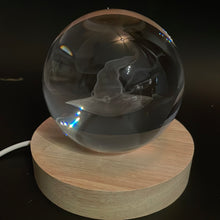 Load image into Gallery viewer, Witches Hat LED Laser Engraved Crystal Ball
