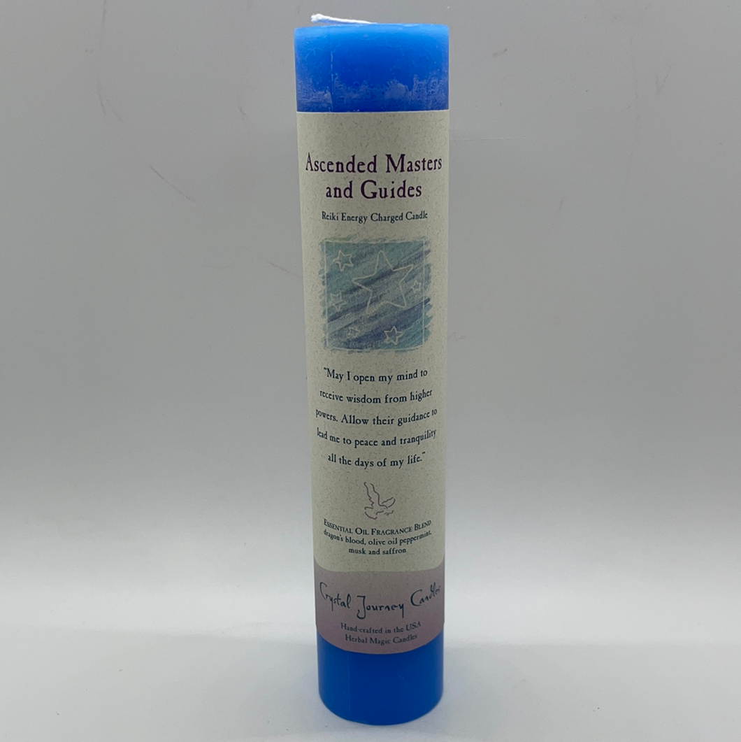 Ascended Masters & Guides Herbal Pillar Candle