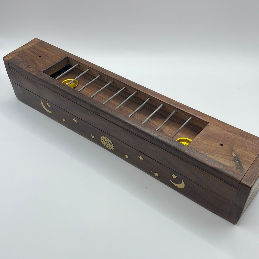 Celestial Wooden Ash Catcher & Storage Box