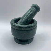 Load image into Gallery viewer, Green Marble Mortar &amp; Pestle
