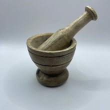 Load image into Gallery viewer, Wooden Carved Mortar &amp; Pestle
