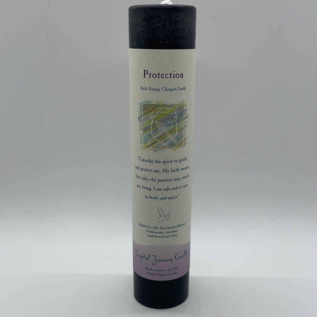 Protection Herbal Pillar Candle