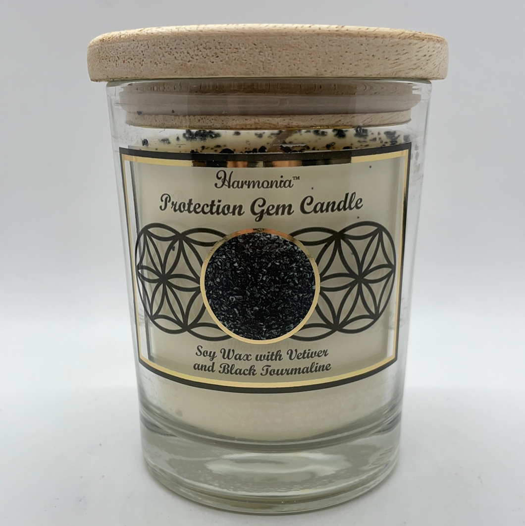 Protection Soy Candle with Black Tourmaline
