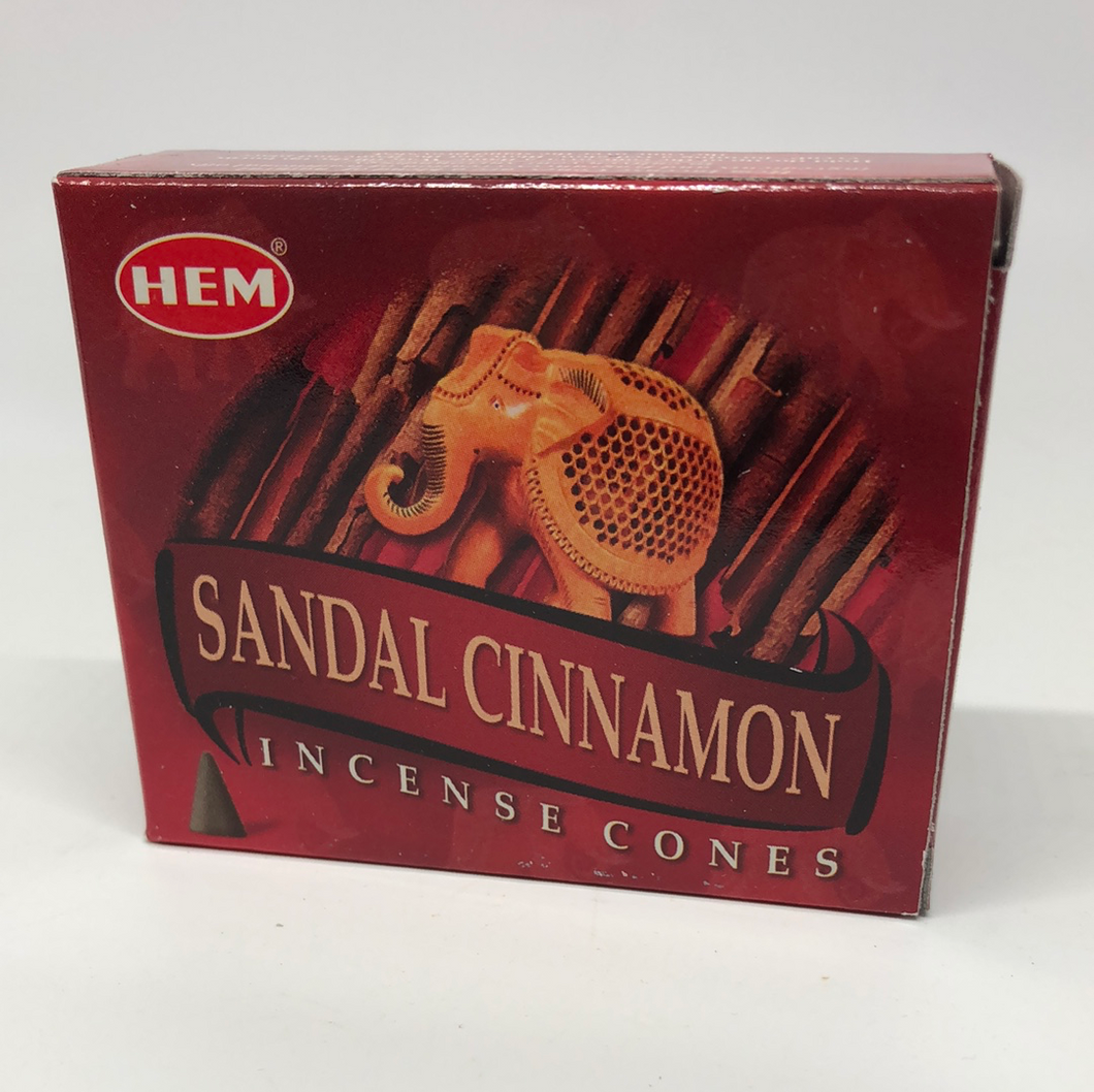 Sandal Cinnamon Cone Incense