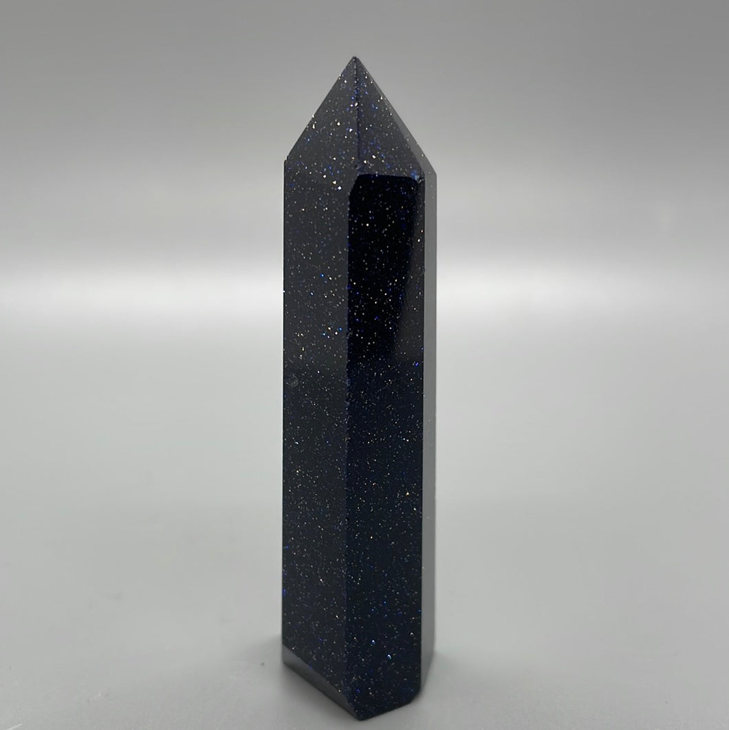 Blue Goldstone Obelisk